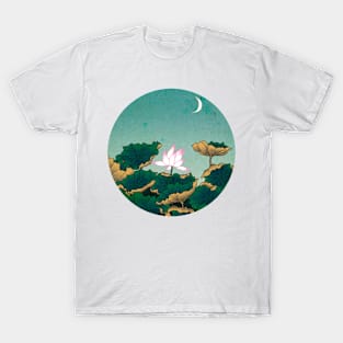 Minhwa: Lotus Pond at Night C Type (Korean traditional/folk art) T-Shirt